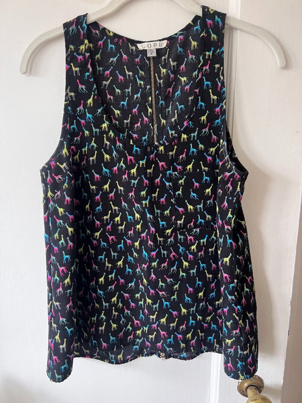 Cope Giraffe Tank w/ back Zipper $20